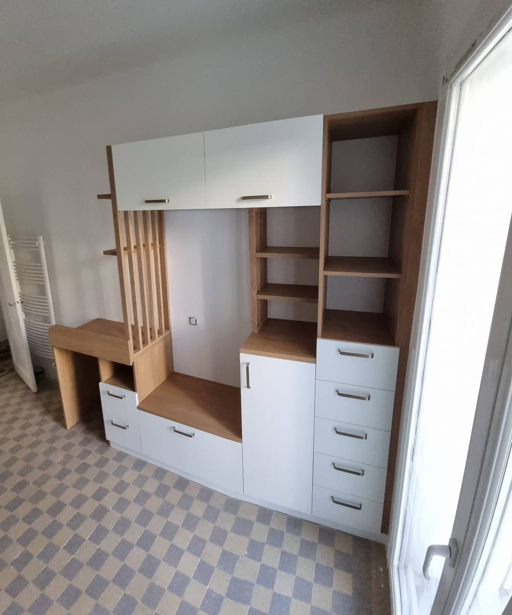 Pose de rampe d'escalier en bois et inox Cassis