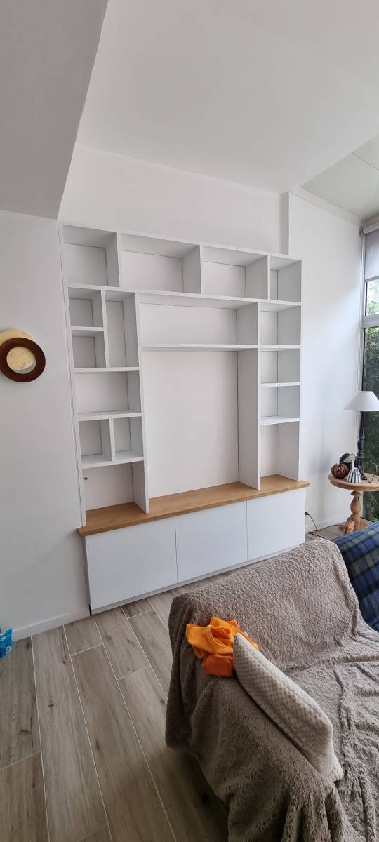 Création de bibliothèque meuble télé design sur mesure Marseille 8e Périer