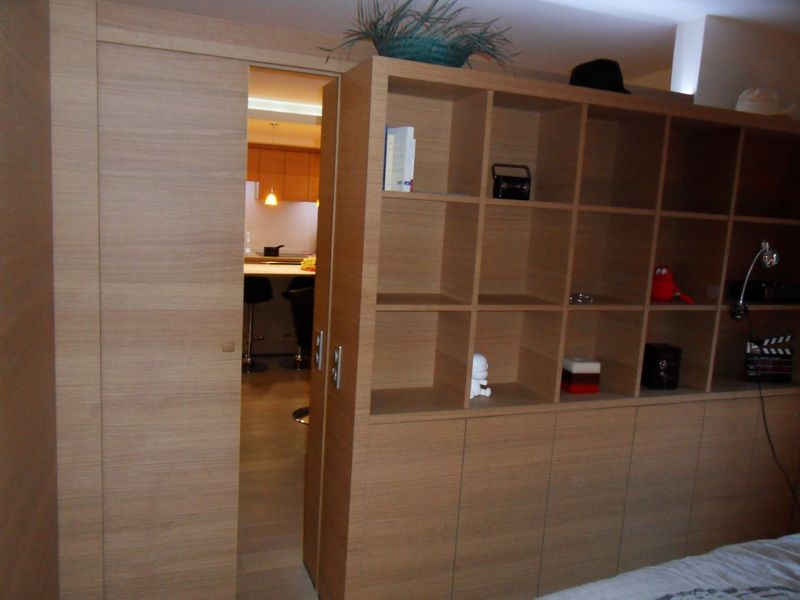 Cloison séparant la chambre et le salon - MENUISERIE MD Marseille