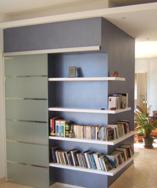 Étagères bibliothèque d'angle - MENUISERIE MD Marseille