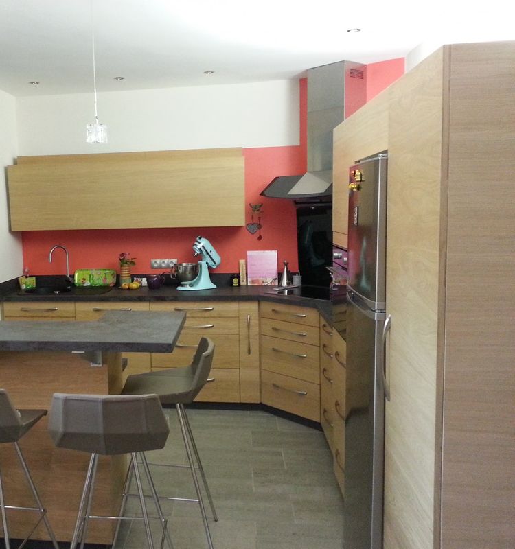 Rénovation cuisine en bois à Marseille - MENUISERIE MD