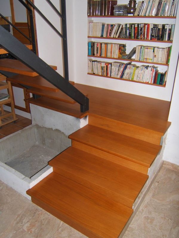 Marches et contre marches sur structures existantes MENUISERIE MD