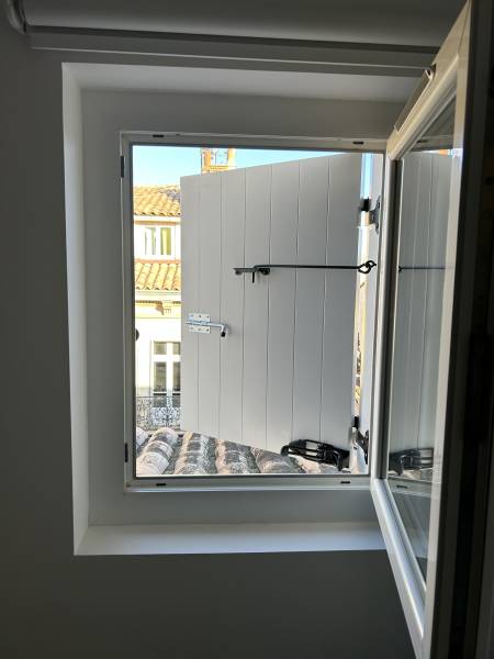 point de vue du volet de l'intérieur