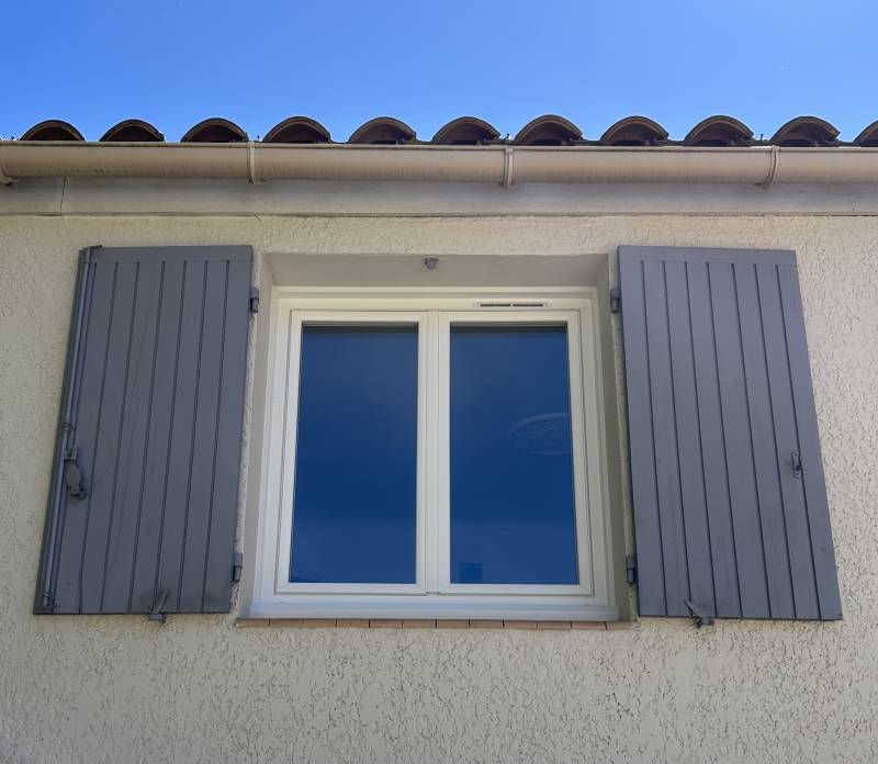 Fenêtre PVC-vue extérerieur
