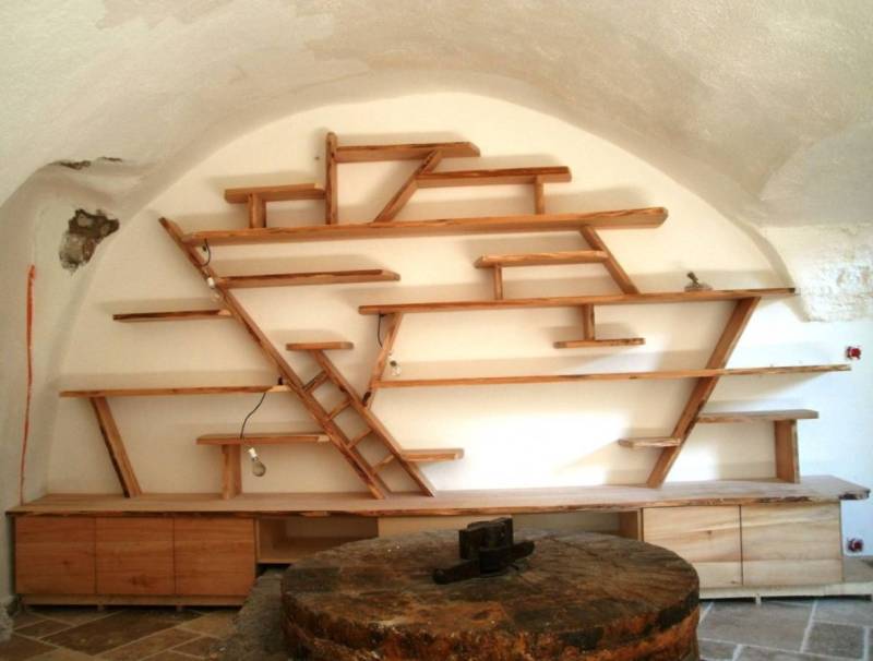 Bibliothèque personnalisée pour une maison d’hôtes à Lincel - MENUISERIE MD